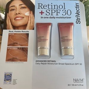 2 pc Strivectin Retinol + SPF 30 moisturizer